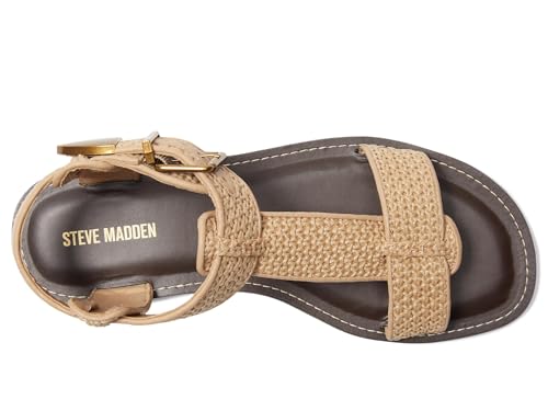 Steve Madden Women's Comfortable Flat Sandal for Summer Beach Vacation