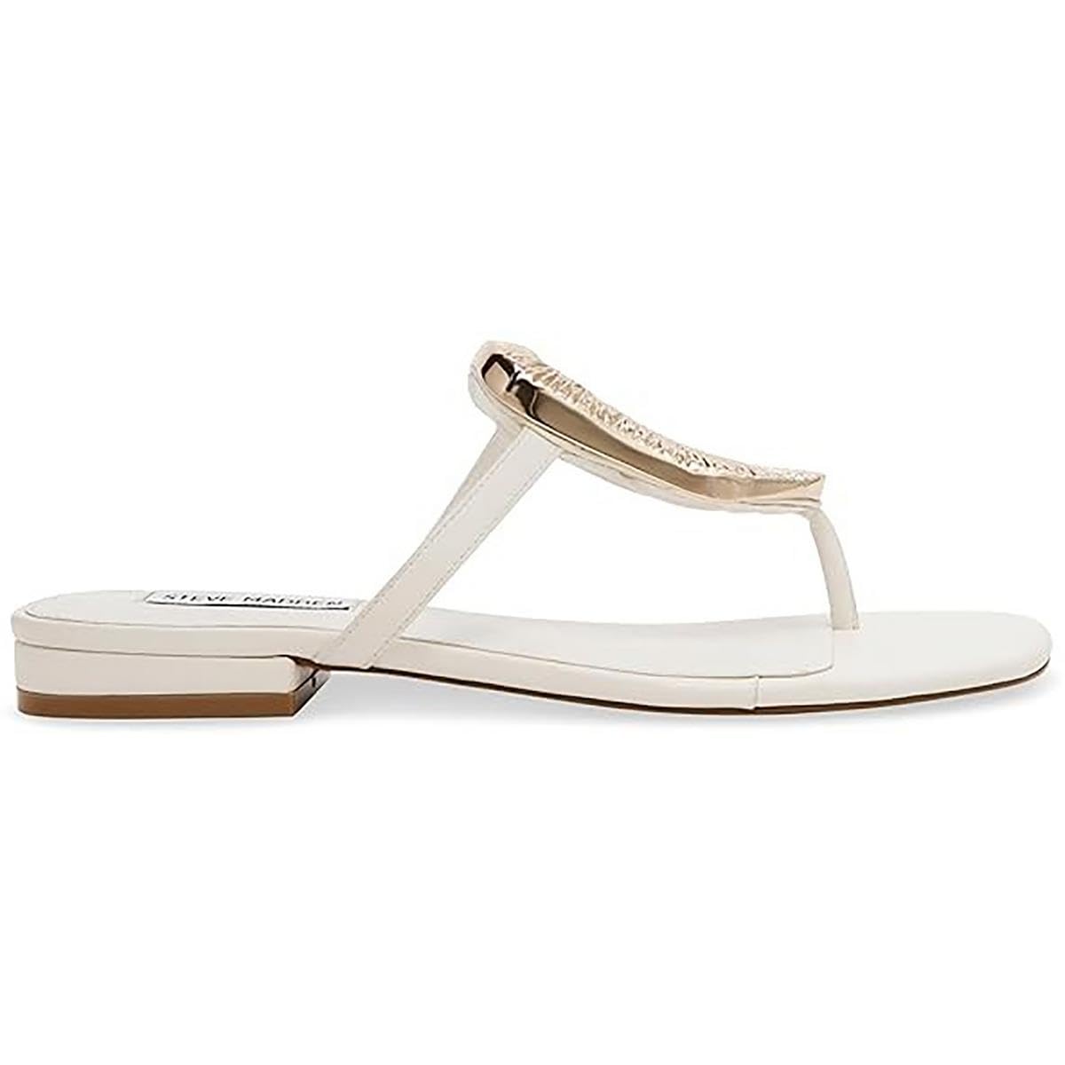 Steve Madden Women's Comfortable Sandal for Summer Beach Vacations/Open-Wheel Design/Easy Slip-On Style/Block Heel/Size